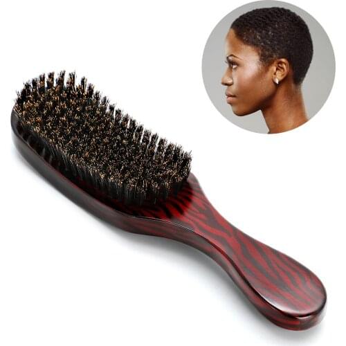 Wild Boar Bristles And Beard Brush Anti Static Scalp Care Brush Beard Brush Long Handle Beard Cleaning Hair Styling Shaving Comb