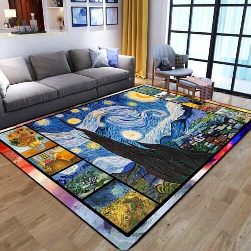 Modern 3D Geometric Printing Carpets for Living Room Bedroom Area Rugs Child Play Floor Rug Kids Room Gamer Mat Flannel Washable