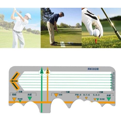 Golf Station Board Swing Trainer Practice Corrective Calibration Batting Posture Golf Beginners Supplies Accessories Traini Z6M4