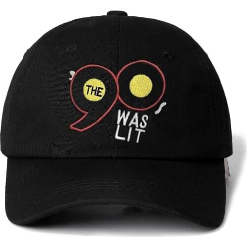 High Quality Brand 90 WAS LIT Snapback Cap Cotton Baseball Cap For Men Women Adjustable Hip Hop Dad Hat Bone Garros