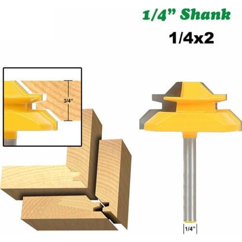 1pc Woodworking Milling Cutters Tenon Knife Line Knife Right Angle Knife 1/4"And 8mm For Wood Cutter Engraving Cutting Tools