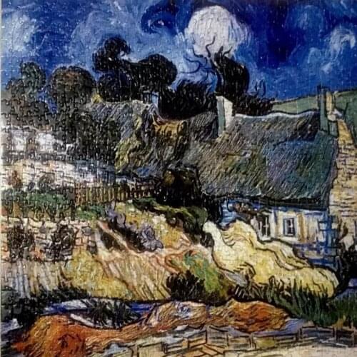1000pcs Famous painting Old house puzzle Adult puzzle 1000pcs home abstract Art Landscape Kids Diy Toy for Gift