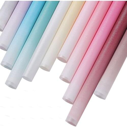 15pcs Korean Style Ice Mist Gradient Change Film Waterproof Flower Wrapping Paper Gift Packing Florist Bouquet Wrapping Paper