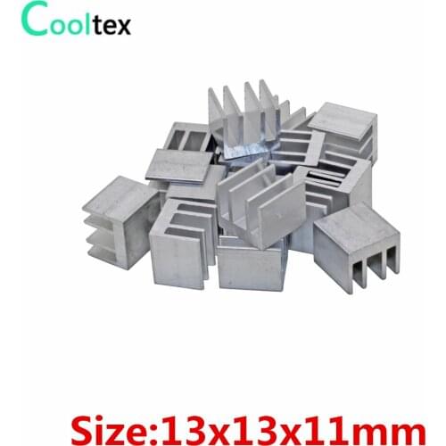 30pcs/lot 13x13x11mm Aluminum Heatsink heat sink radiator for Chip VGA RAM IC LED 3D printer Electronic COOLER cooling
