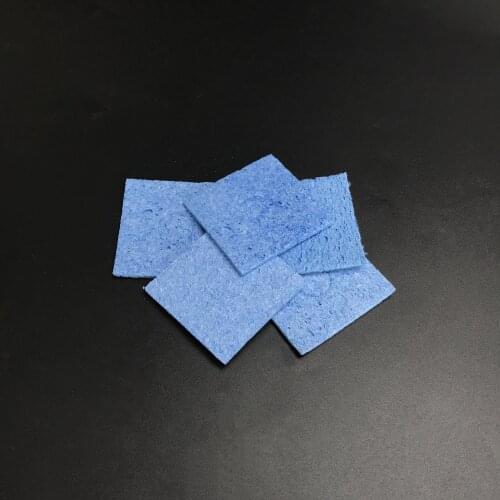 5Pcs/Lot 6*6*1.0CM Cleaner Sponge Soldering Iron Cleaning Blue Sponge Welding Soldering Iron Tip Cleaner Pads Tools Top Quality