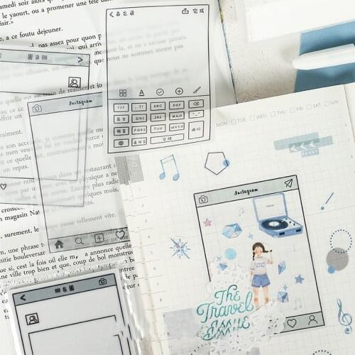 Mohamm Sulphuric Acid Paper Note Paper Creative Cute Handbook Note Paper 4 Selections