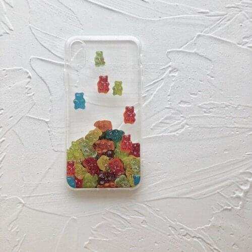 Sweet Gummy Bear Case for iPhone 12 Pro Max Back Phone Cover for 12 11 Pro Max X XS XR 8 7 Plus SE 2020