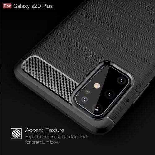 For Cover Samsung Galaxy S20 Plus Case Bumper Carbon Fiber Case For Samsung S20 Plus Cover Funda Samsung S20 Plus S20 Case 6.1