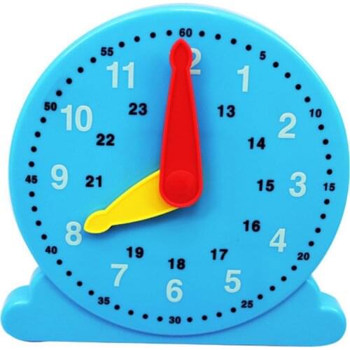 Nursery Kids Children Cognition Plastic Clock Educational Early Learning Toy