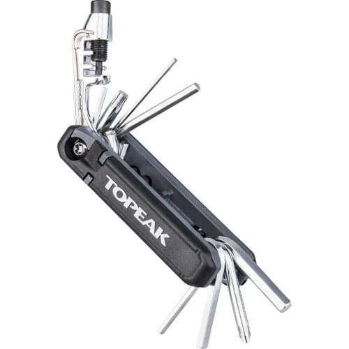 Light Weight/Compact Size Topeak TT2573B HEXUS X 21 Multi Bike Tool For T15, T25 8mm Hex Tool bits Tire Levers Presta Core Tool