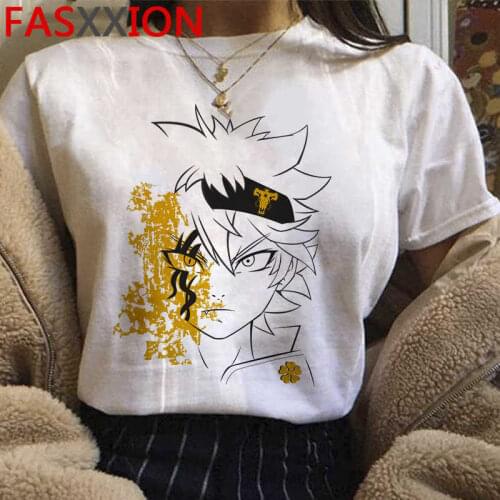 Black Clover summer top t shirt male plus size print ulzzang top tees tshirt ulzzang