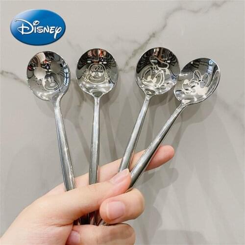 Disney Mickey Mouse Minnie Exquisite Cute Cartoon Stainless Steel Spoon Rice Spoon Western Food Spoon Spoon