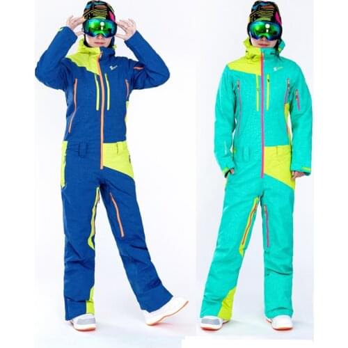 Ski Suit for Women Windproof Waterproof Warm Snowboard Jumpsuits Female Winter Outdoor Skiing Clothes High Quality Snow Suit
