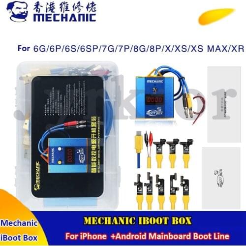 MECHANIC iBoot Box For iPhone Samsung Huawei Xiaomi OPPO Boot line Test line Phone Service DC Power Supply Current Testing Cable