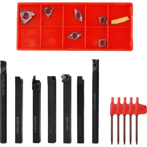 Multifunctional Solid Carbide Inserts Holder Boring Bar With Wrenches For Lathe Turning Tools Rod Industrial Lathe Tools