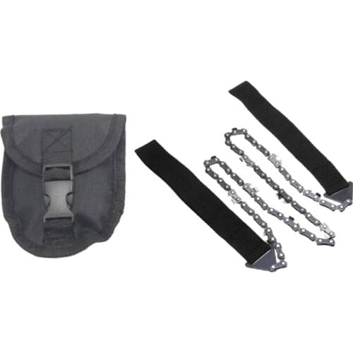 Hiking Pocket Chainsaw Folding Chain Saw 24inch Hand Saw Chain Emergency Kit