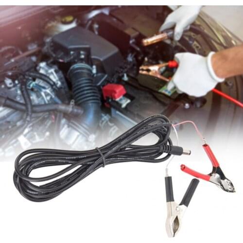 Crocodile Clip Wire 2Pcs DC Power Plug Male to Crocodile Clip Wire 3 Meters 12V/24V for LED Power Connector