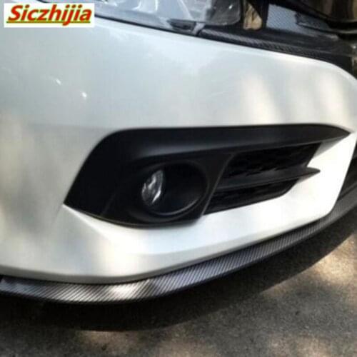 Black soft carbon fiber car rubber bumper front lip protector for Chevrolet Cruze TRAX Aveo Lova Sail EPICA Captiva Malibu Volt
