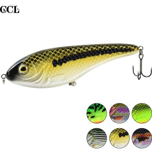 Pike Fishing Jerk Sinker Buster Jerkbait Glider Fishing Lures 15cm Wobblers Pesca VIB Fishing Bait Jerk Bait