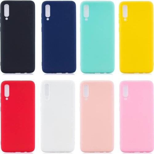 Silicone Couples Cases For Samsung Galaxy A70 Cute Candy Color Soft Simple Fashion Phone Case for Galaxy A50 A40 A30