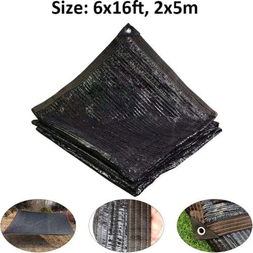 Lvju Sun-Protect Shade Net 6x16ft 2x5m Patio Pet Cover, Reinforced With Metal Grommets And Sturdy Plastic