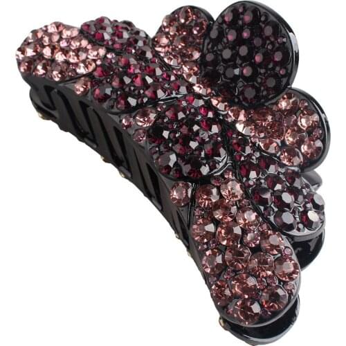 Rhinestone Shining Big Hair Claws Shining Crystal Women Hairpin Accessory Ladies Colorful Crystal Headwear Female Hair Clips