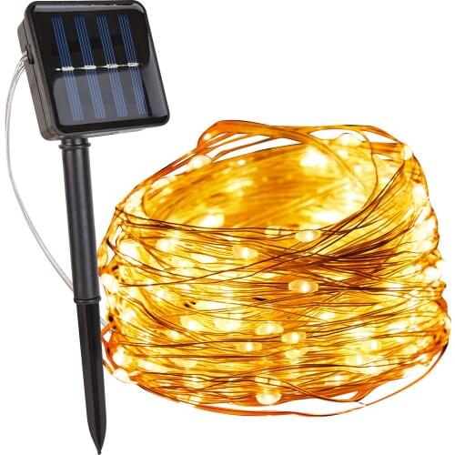 LED Outdoor Solar Lamp String Lights 100/200/300 LEDs Fairy Festive Christmas Party Garland Solar Garden Waterproof Xmas Decor