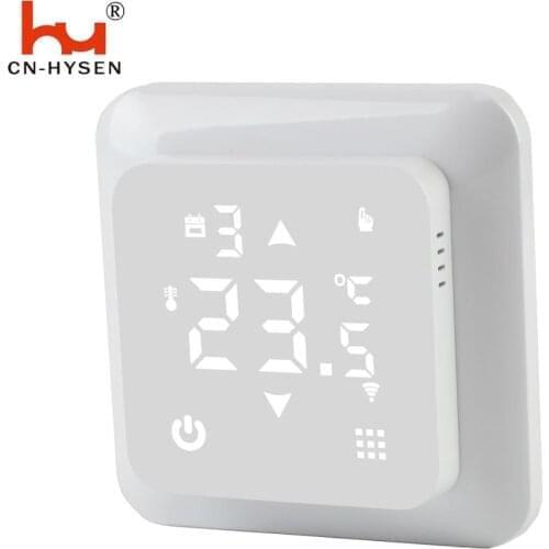 90-240VAC LCD Room Electric WIFI Thermostat Weekly Programmable Floor Heating Warm Temperature Controller 16A