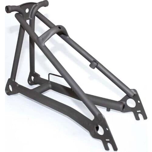 Titanium Triangle Fork 394g SEMA 16inch 349 Bike Rear Frame Folding Bicycle Parts For Brompton