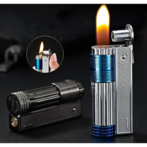 IMCO Retro Vintage Kerosene Lighter Portable Manual Refueling Nostalgic Traditional Kerosene Lighter Male Lighter