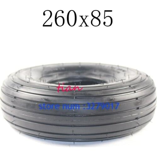 High Quality 260x85 Tire and Inner Tube with Good Reputation for 3.00-4 (10"x3", 260*85) Knobby Scooter, ATV and Go Kart Tire