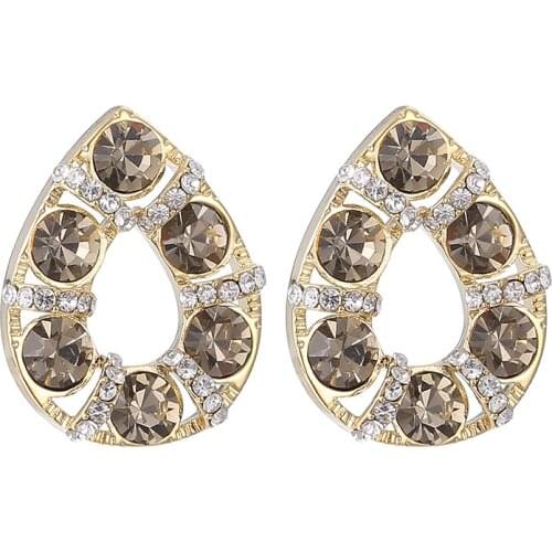 ONYSS Earrings 2021 Trend New Luxury CZ Rhinestone And 3A Zircon Water Drop Shape Pendants Earrings Jewelry Drop Earrings Women