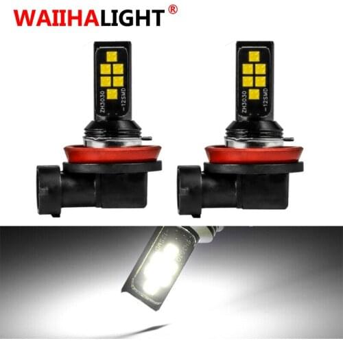 2Pcs H1 H3 H7 H8 H9 H11 9005 HB3 9006 HB4 881 880 H27W LED Anti Fog Lamp Car Driving Light Auto Front Foglamps Bulb White Yellow