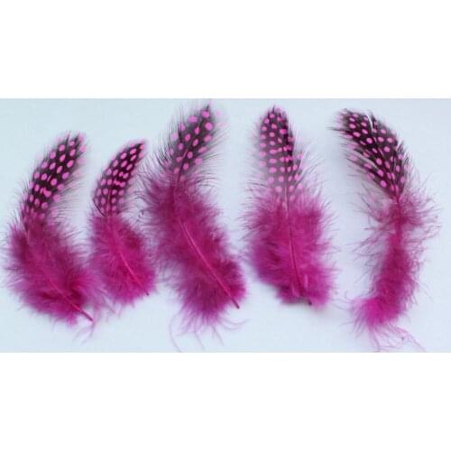400pcs lot of selected Guinea feathers -Fuschia 3-4" you pick colors