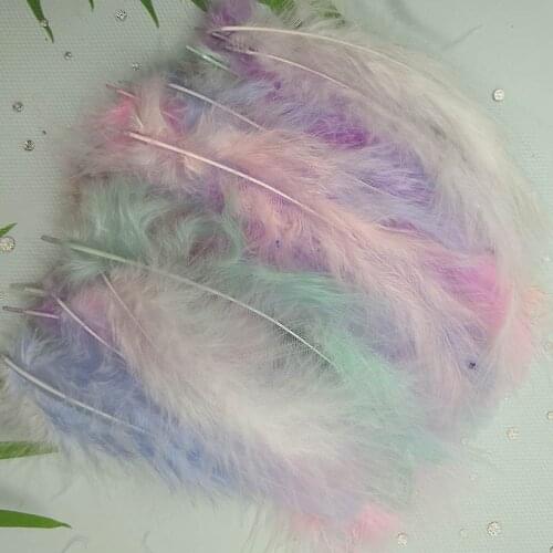 50PCS Turkey Marabou Feathers 4-6 Inches 10-15CM Chicken Feather for Wedding Dress DIY Jewelry Decoration decorative Accessories