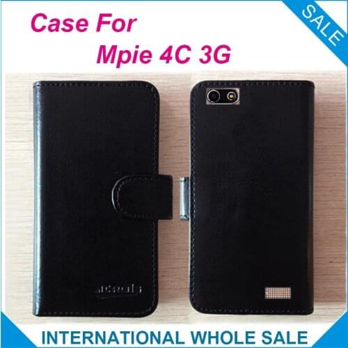 6 Colors Hot! 2016 Mpie 4C 3G Case Factory Price High Quality Leather Exclusive Flip Cover for Mpie 4C 3G Tracking Number