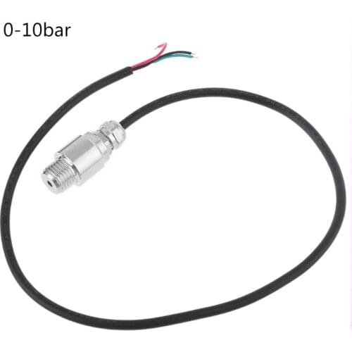 DC5V 1/4NPT Pressure Transducer Transmitter Sensor Stainless Steel Oil Air Water E7CD