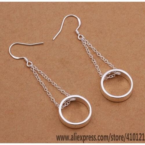 E347 Hot Sale High Quality Silver Color Fine Jewelry,Wholesale Jewelry Elegant Charms Fashion Earrings /dqoamhva Fbwantda