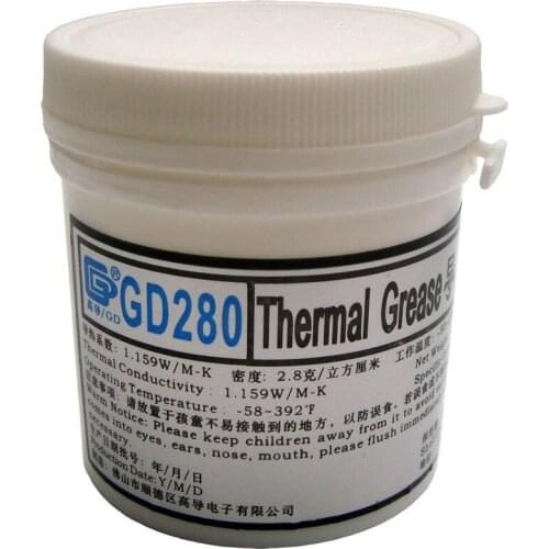 High Guide Gd280 Heat Conduction Grease Dissipate Heat Silica Gel Ointment White Net Weight 150 G Bottle Bottled 150g