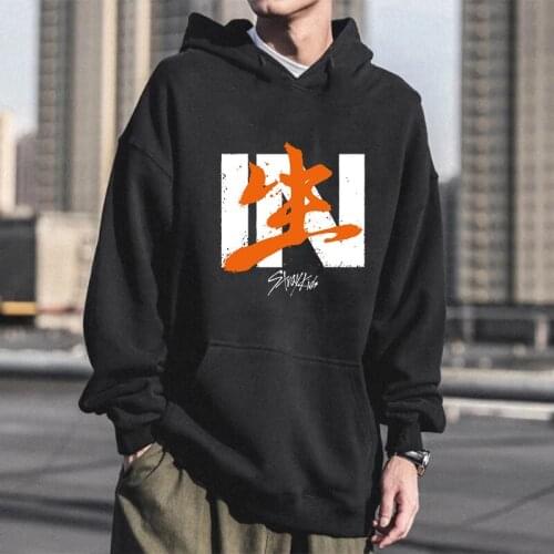 Fashion KPOP Stray Kids Womens Hooded Sweatshirt Harajuku Korean Style Idol In Album Printed Winter Casual Long Sleeve Hoodies