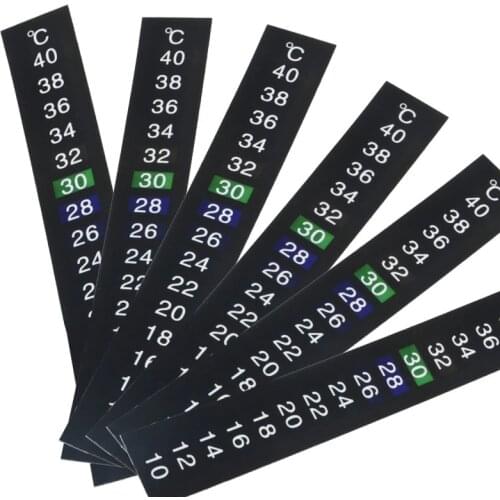 1/3/5pcs/lot Stick-on Digital Aquarium Fish Tank Fridge Thermometer Sticker Temperature Temp Measurement Stickers Tools