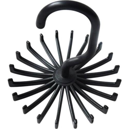 New Rotating Tie Rack Adjustable Tie Hanger Holds 20 Neck Ties Tie Organizer for Men Non-toxic Wear-resistant Holder