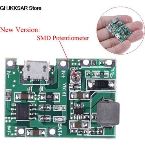 New 1Pc Lithium Li-ion Battery Boost Charger Module USB Lithium Lipo 18650 Battery 3.7V 4.2V To 5V 9V 12V 24V Step Up Module