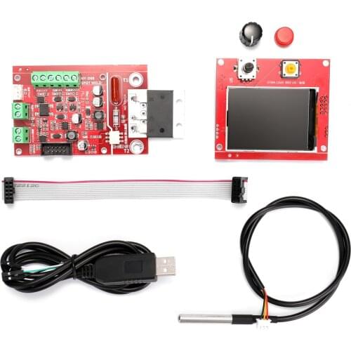 NY-D08 Spot Welding Machine Controller Pneumatic Color LCD Display Multi-point Personalization with Temperature Sensor
