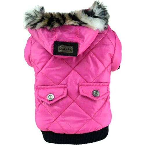 Pet Dog Clothes for Small Dogs Waterproof Fabric Dog Coat Thickening Dog Jacket Super Warm Snow Coat Clothing For Pet Chihuahua