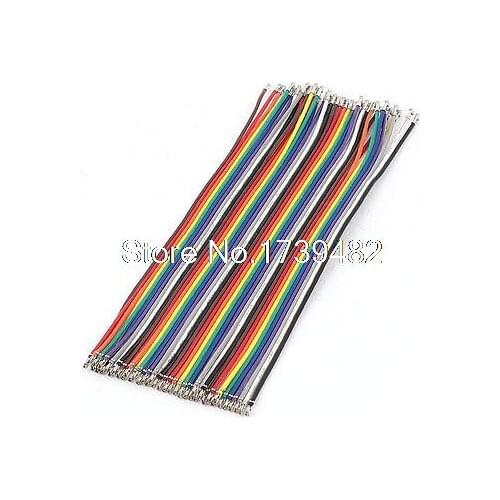 2mm Pitch Jumper Cable Wire 40Pin Female Crimp Terminal Connector Colorful 15cm