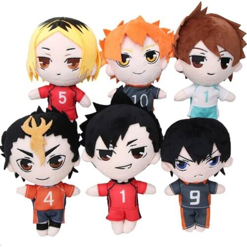 20cm Haikyuu Plush Toy Amine Volleyball Hinata syouyou Tsukishima kei Oikawa Tooru Cute Stuffed Doll Toys For Kid Birthday Gifts