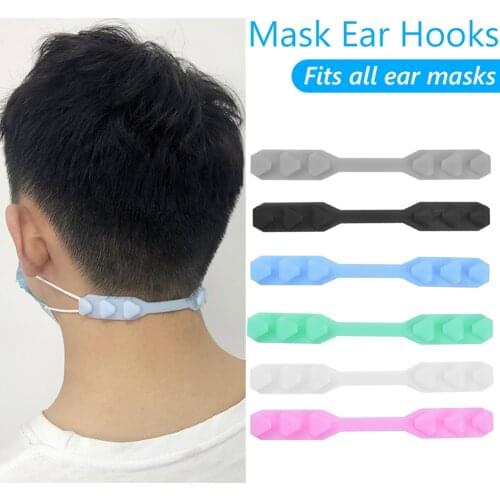 3 Levels Adjustable Face Ear Saver Lightweight Grips Extension Silicone Strap Hook for Kid Adult Masks Buckle Holder Accessories