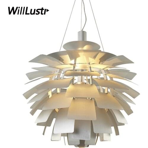 Modern Pendant Light Hotel Restaurant Dinning Hall Office Meeting Room shop Mall Bar Lighting Pinecone Aluminum Suspension Lamp