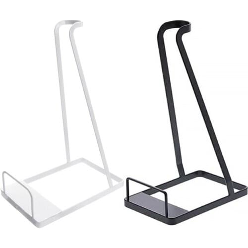 Household Storage Rack Metal Support Vacuum Stand Stick Cleaner for Home Office Bedroom Reusable Use
